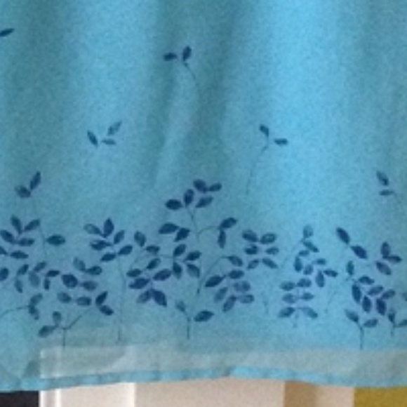 Vintage Express Y2K 90s Slip Skirt Turquoise Fairy - Size 3/4 - Picture 2 of 7